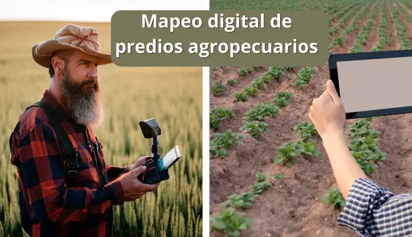 Los agricultores utilizan dispositivos GPS para obtener coordenadas precisas de los límites de los predios, lo que permite un mapeo digital preciso y detallado